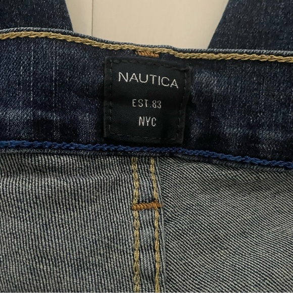 Nautica Straight Fit Stretch Blue Jeans Cotton Blend Big and Tall, Men’s 42” - Picture 8 of 14